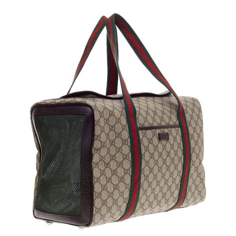 gucci white cat face bag|gucci pet carrier for sale.